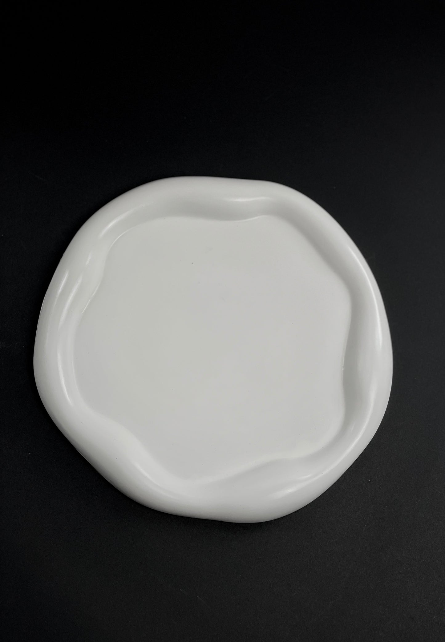 Minimalist Irregular Cloud Trinket Tray Circular