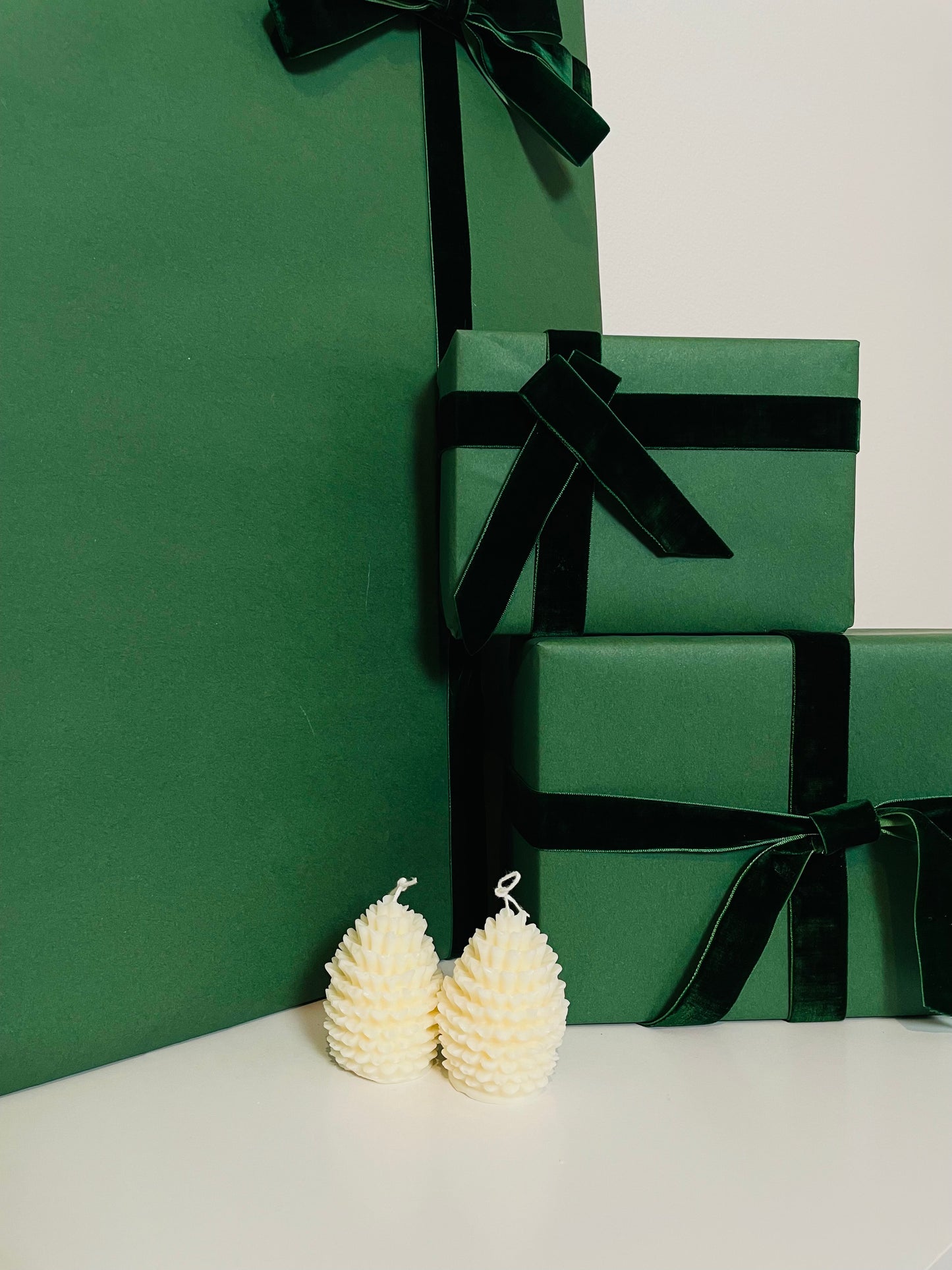 Christmas Pinecone Tree Candle