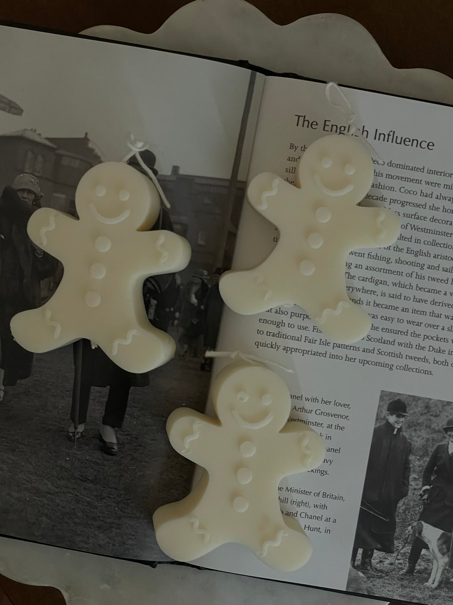 Mini Gingerbread Man Candle Set