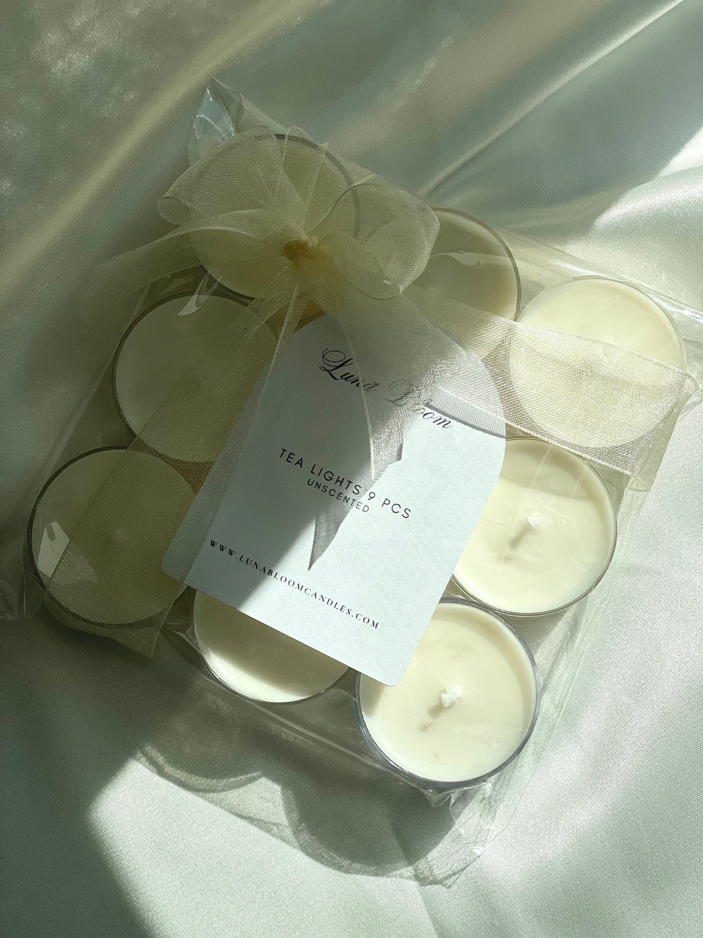 Unscented Tea Lights – 9 pieces