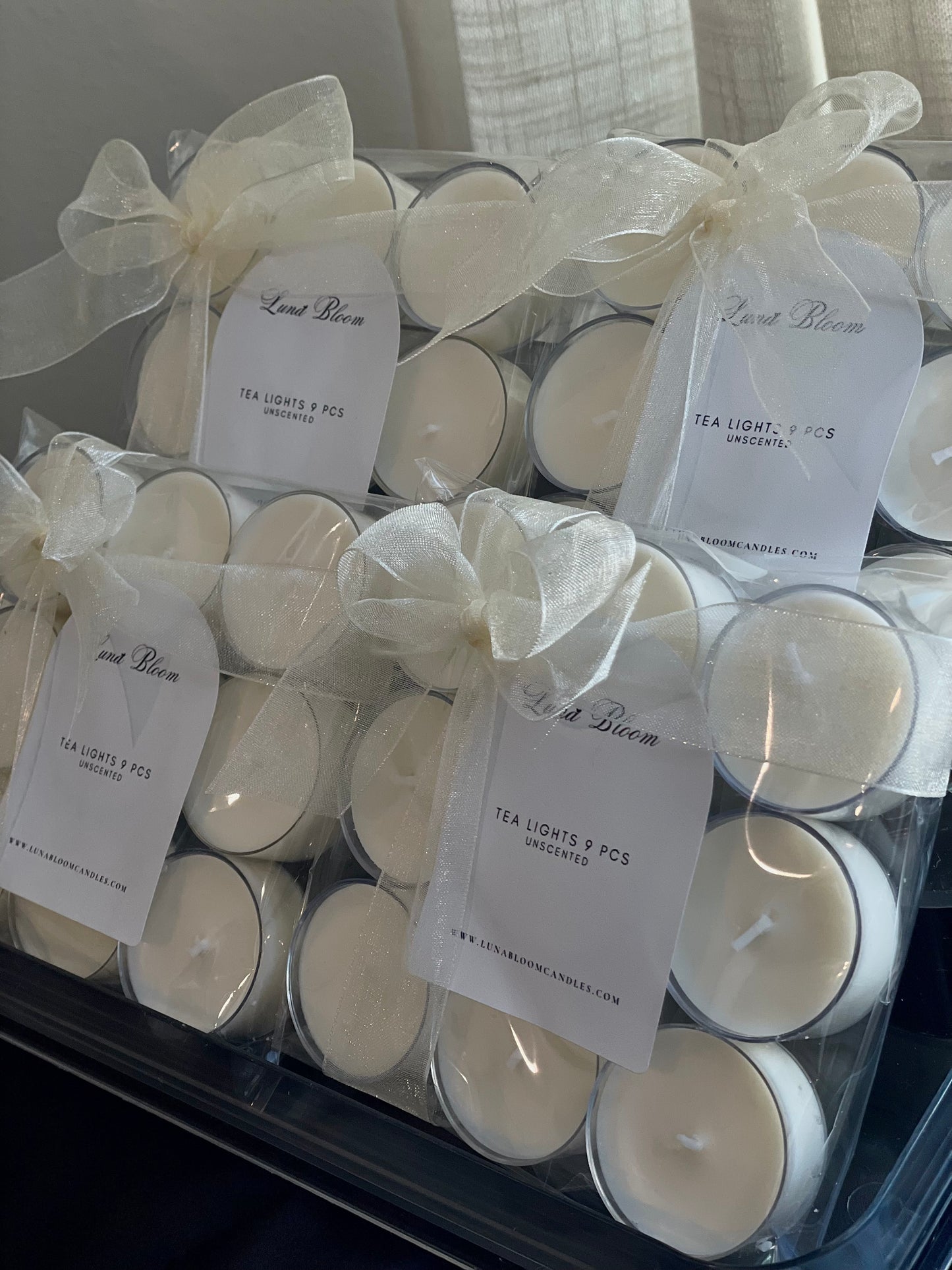 Unscented Tea Lights – 9 pieces