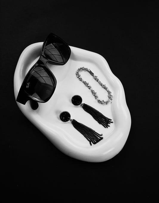 Minimalist Irregular Cloud Trinket Tray Oval