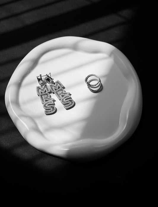 Minimalist Irregular Cloud Trinket Tray Circular