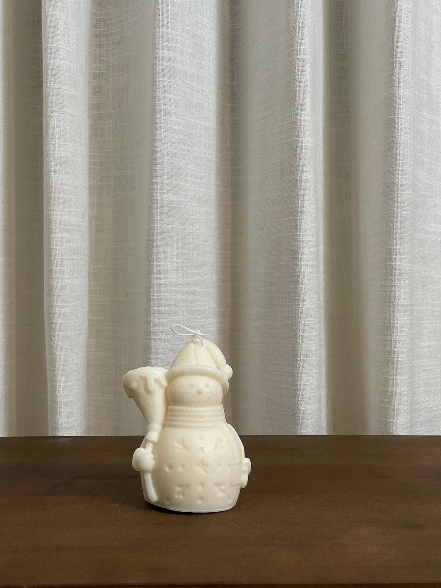 Christmas Snowman Candle