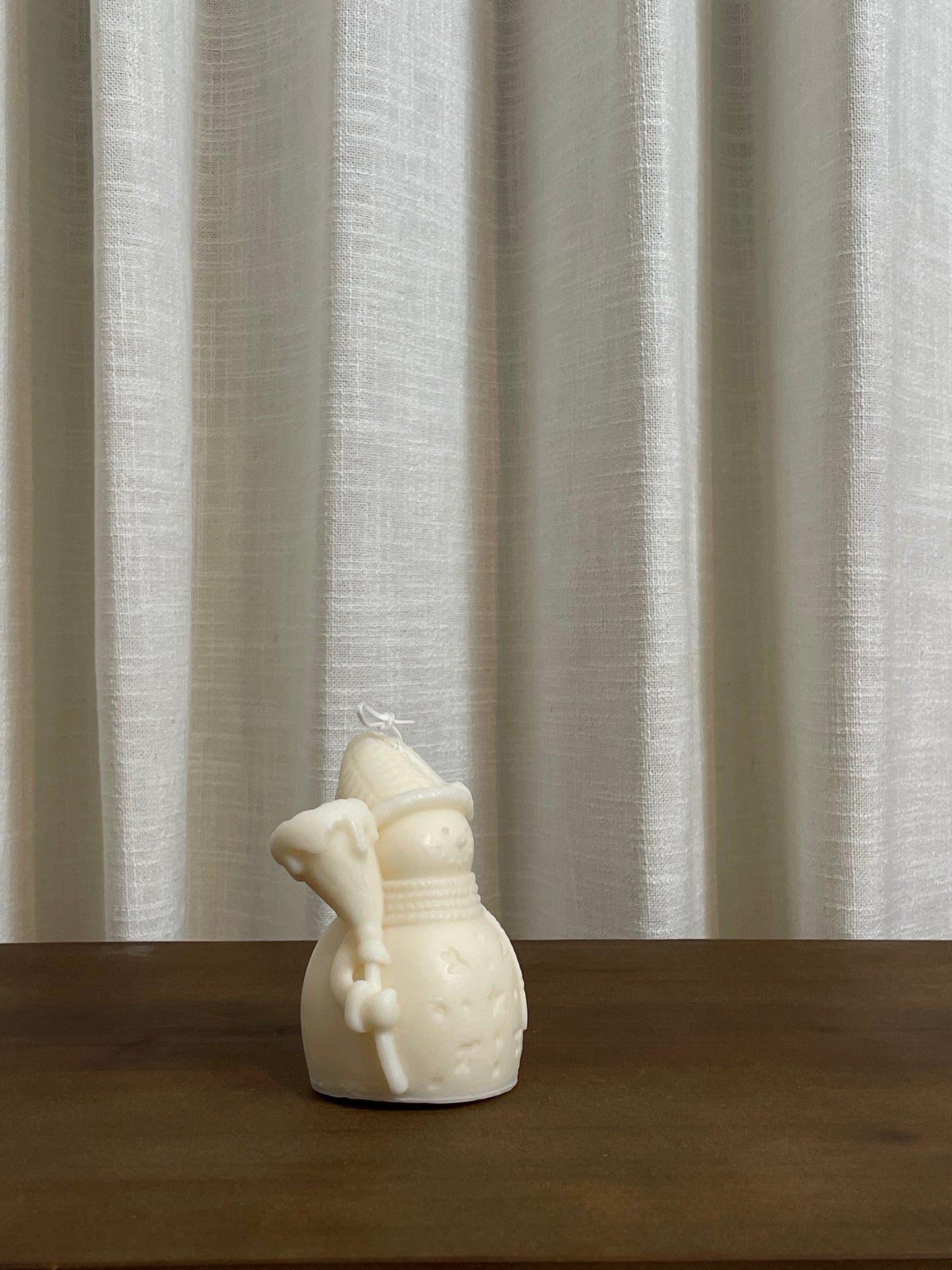 Christmas Snowman Candle