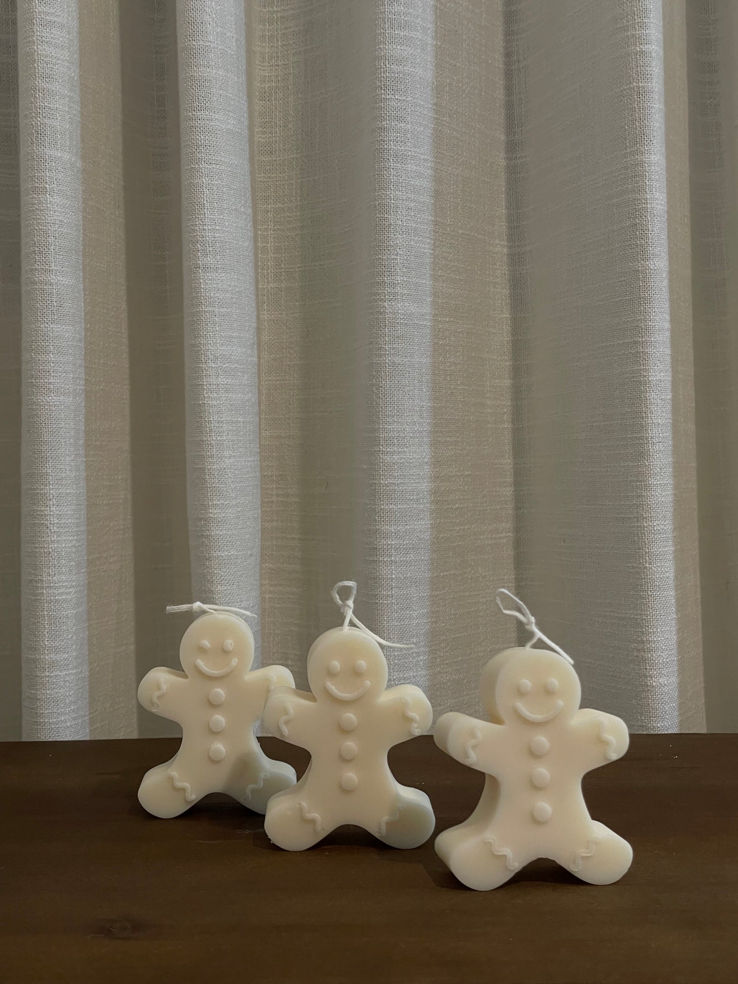 Mini Gingerbread Man Candle Set